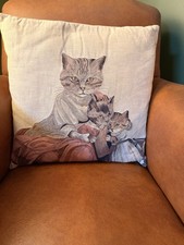 Vintage tapestry cushion Susan