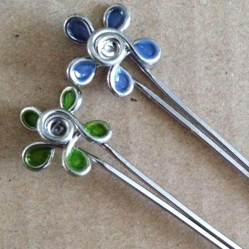 Metal hairpins set - set, 2