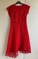Reiss Red Guipure Lace 'Lucy'