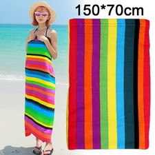 Extra Large Striped Microfibre Lightweight Beach Towel Quick Dry Travel Towel