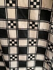 Pure India Silk Fabric -a dress but can be reinvented. black and white.