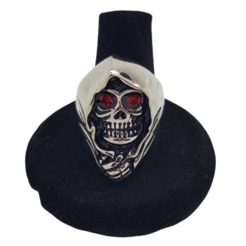 Red eyes grim - reaper, skull