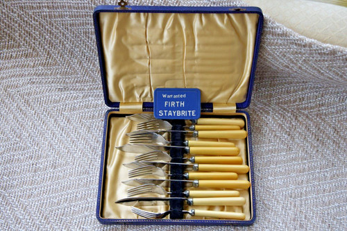 Vintage firth staybrite set 6 - staybrite, set,