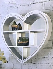 WHITE HEART MIRROR SHELF 6