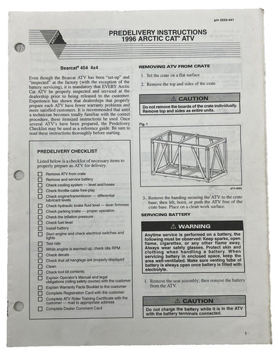 Oem arctic cat 2255 - arctic, atv