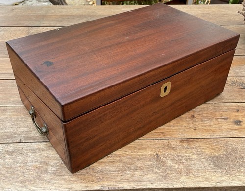 Victorian mahogany writing - mahogany,
