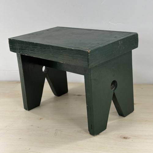 Vintage green wooden - green,