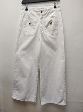 Zara White High Rise Signature