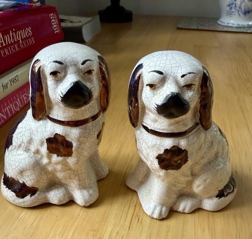 Pair antique staffordshire - of,
