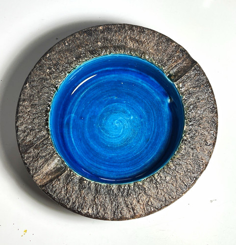 Bitossi brutalist blue