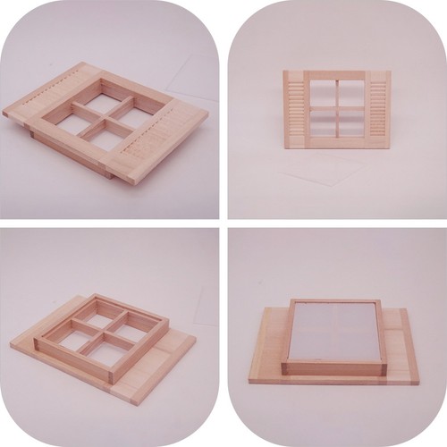 Mini blinds miniature wood - miniature,