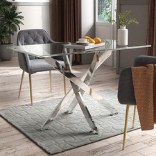 120 70cm tempered - glass, dining
