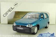 OPEL VAUXHALL CORSA MK1 MODEL CAR TURQUOISE 1:43 GAMA DEALER ISSUE MARK ONE K8