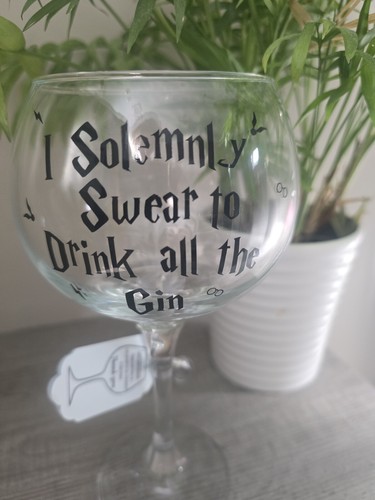 Harry potter style gin glass - potter,
