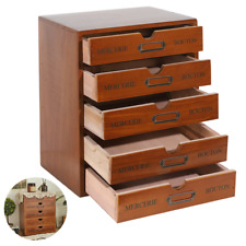 5 Drawers Wooden Storage Box