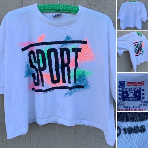 Vintage sport shirt cropped - vintage, t-shirt
