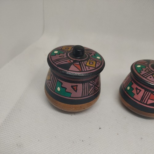 Vtg hand painted terracotta - hand,