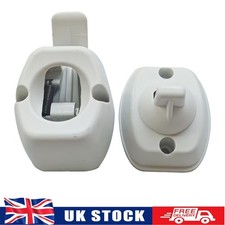 1 SET Door Retainer Catch FOR Coachman Elddis Caravan Motorhome - White Color