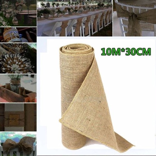 10mx30cm hessian table runners - 10mx30cm,
