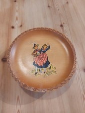 Swiss Roating Musical Wooden Wind Up  Cake Stand. The Sound Of Music