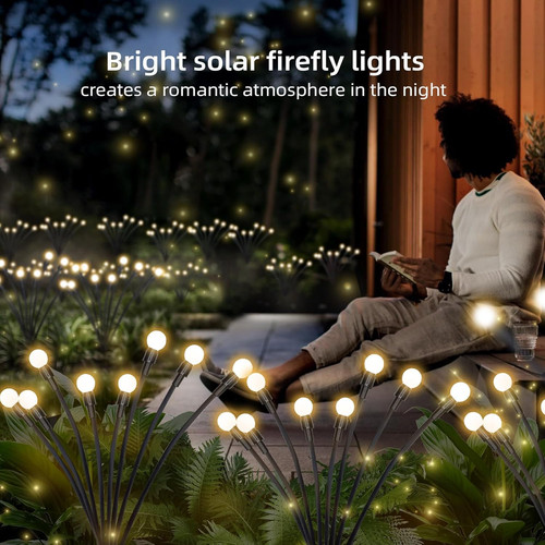 Solar garden firefly lights - garden,