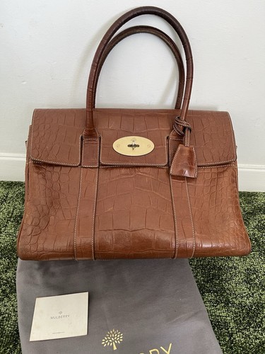 Mulberry bayswater brown croc - mulberry,