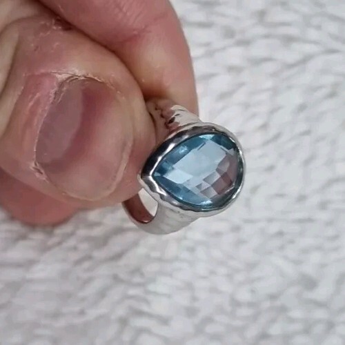Sterling silver ring with - sterling,