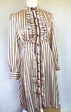 Small Somewhere in Time Dress:  Cream w Brown Chain Design- Downton Abby?