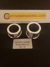 VFR400 Captive wheel spacers +