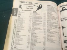 honda XR650  CR.  CRF CRE   XLR   X-R.    FRONT BRAKE PADS.     X2sets