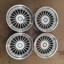 Set of 4 18x8.5 et20 + 18x10 Alloy Wheels et20 740KG Silver Alpina Style NEW!