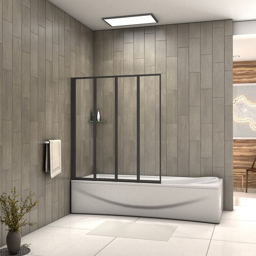 Bathroom matt black framed - bathroom,