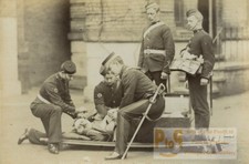 United Kingdom military Army Medical Staff Corps Stretcher Old FGOS Photo 1890