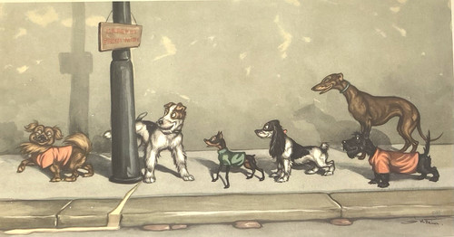 Vintage dirty dogs - dogs, of
