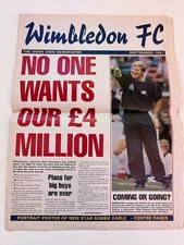 WIMBLEDON FC - DONS NEWSPAPER SEPTEMBER 1991