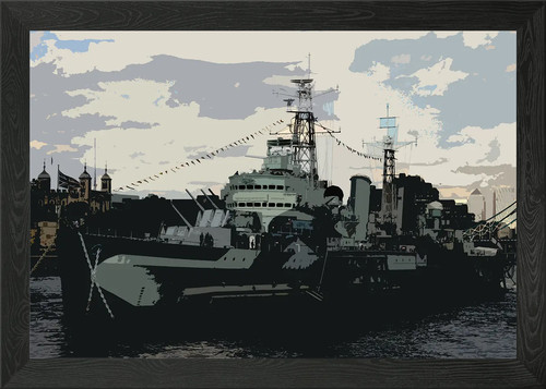 Hms belfast framed wall art - belfast,