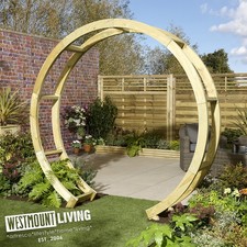 Wooden Circular Garden Rose