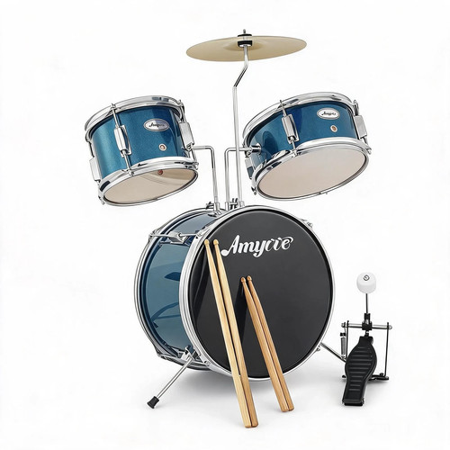 Junior piece kids drum set - junior, 3-piece