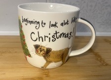 Queens by Churchill X Alex Clark Dog Christmas Mug – ‘Christmas Star’