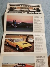 Lotus Elite Eclat Esprit Brochure 1970s VGC 501 502 503 504 520 521 522 523 524