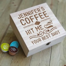 PERSONALISED WOODEN COFFEE POD