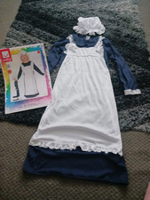 Victorian Maid Fancy Dress Costume Age 10-11-12 Years 