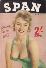SPAN Magazine No.77, January 1961. Glamour Photograpy, Complies eBay No Nudity.