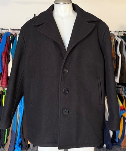 Schott wool pea coat single - schott,