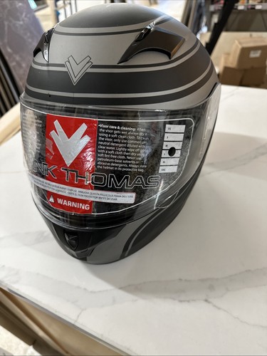 Motorcycle helmet black grey - helmet, black/grey