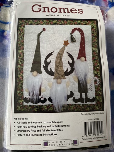 Gnomes wall quilt kit - gnomes,