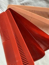 Vintage English X6 1930s Plastic Hair Combs