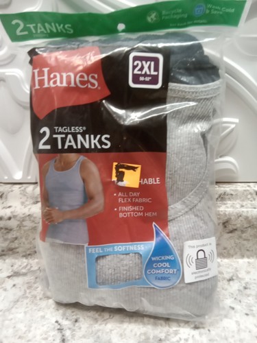 Mens hanes tagless tanks - hanes, 2xl