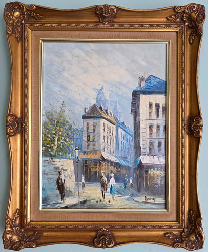 Original oil painting - oil, parisian