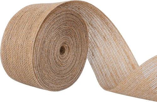 Natural hessian ribbon 5cm - ribbon, x